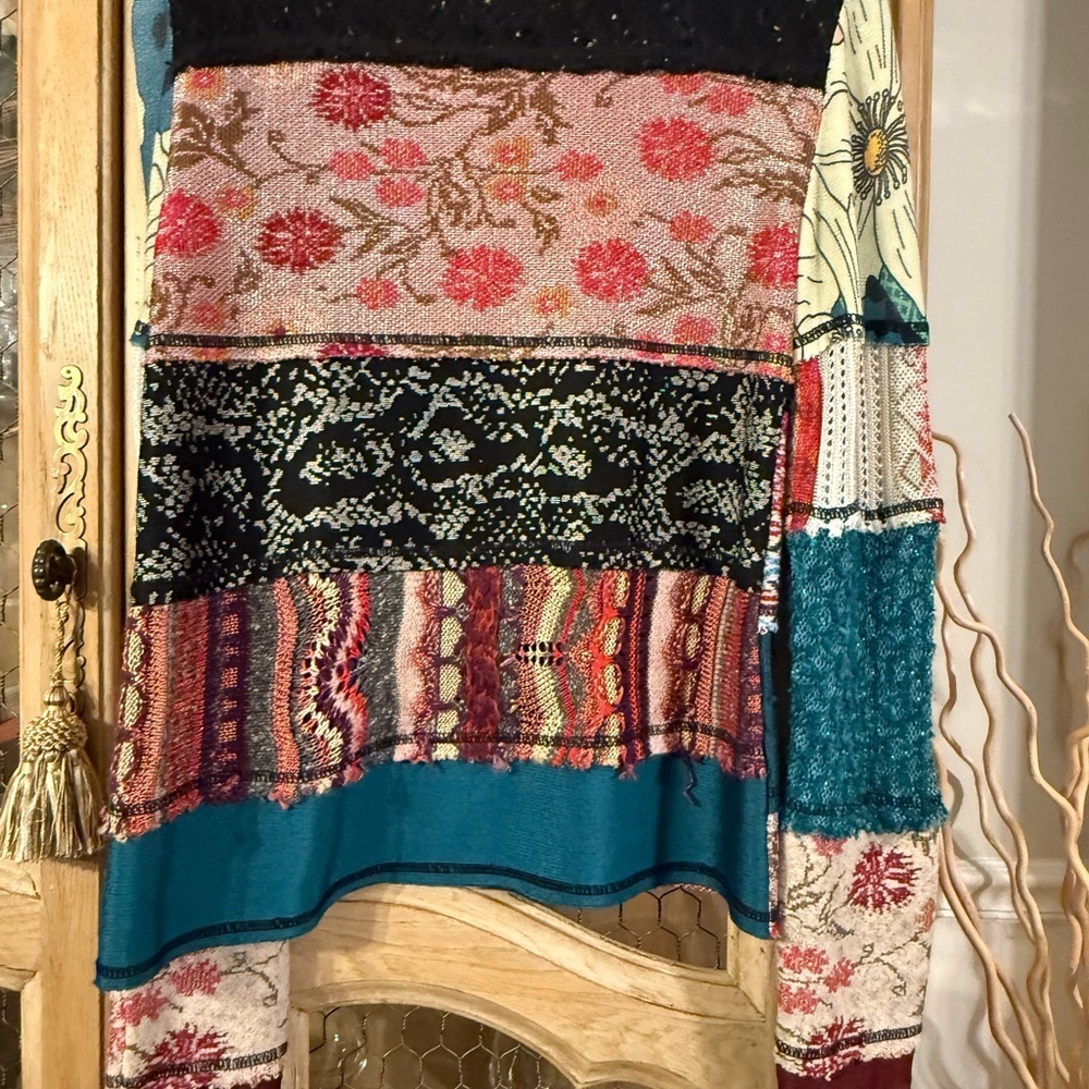 Cecilia Prado Chic Bohemian Patchwork Cardigan - Picture 6 of 9